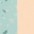 muted mint/peach 