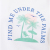 white/palm print 