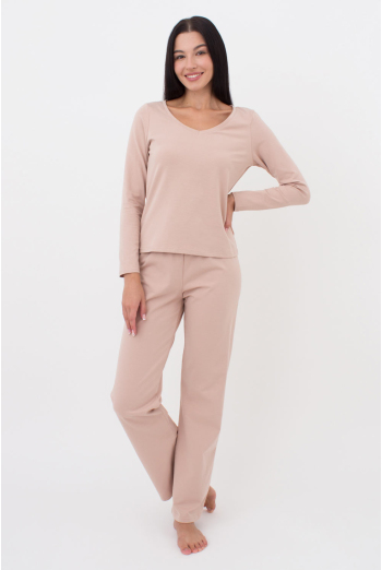 Жіноча піжама зі штанами вільного крою DELICATE DREAMS 5338/010 Giulia (creamy beige), бежевий