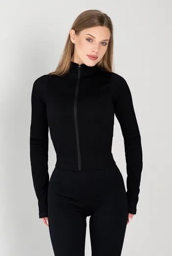 Лонгслів на блискавці FLEX LONGSLEEVE «Bare» Flexit (black), чорний Лонгслів на блискавці FLEX LONGSLEEVE «Bare» Flexit (black), чорний