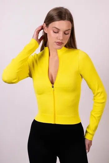 Лонгслив на молнии FLEX LONGSLEEVE «Bare» Flexit (cold lemon), желтый Лонгслив на молнии FLEX LONGSLEEVE «Bare» Flexit (cold lemon), желтый