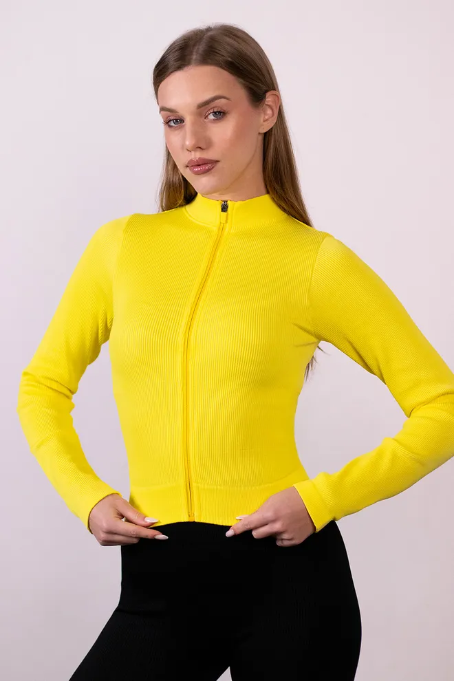 Лонгслив на молнии FLEX LONGSLEEVE «Bare» Flexit (cold lemon), желтый