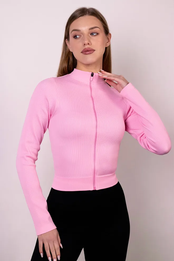 Лонгслив на молнии FLEX LONGSLEEVE «Bare» Flexit (tender rose), розовый