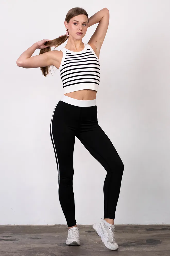 Леггинсы с лампасами FLEX PANTS «Everyday Comfort» Flexit (black), черный