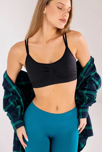 Бесшовный топ FLEX TOP ACTIVE Flexit (black), черный