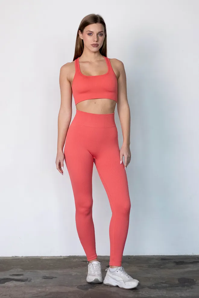 Топ в рубчик FLEX TOP «Cut-Out Fit» Flexit (coral), помаранчевий