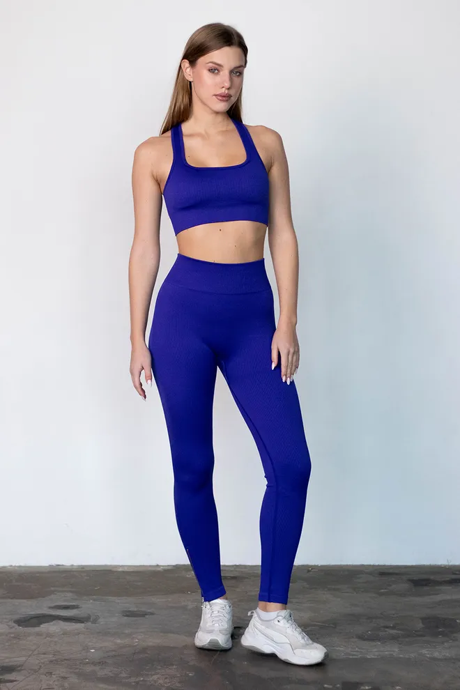 Топ в рубчик FLEX TOP «Cut-Out Fit» Flexit (navy blue), синій