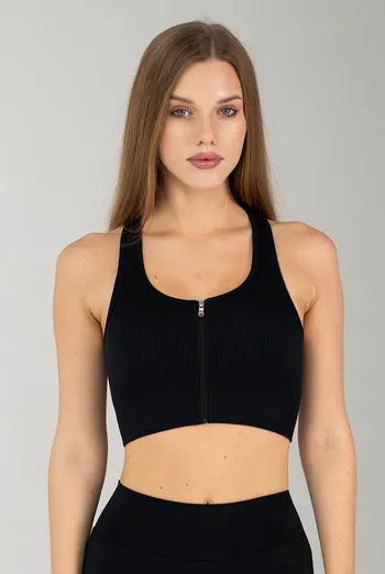 Топ-борцовка на блискавці FLEX TOP «Zip-Up Active» Flexit (black), чорний Топ-борцовка на блискавці FLEX TOP «Zip-Up Active» Flexit (black), чорний