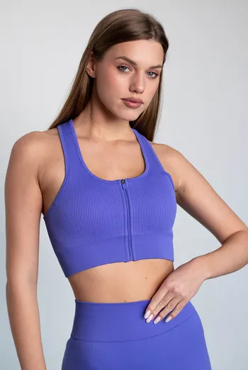 Топ-борцовка на блискавці FLEX TOP «Zip-Up Active» Flexit (cobalt blue), синій