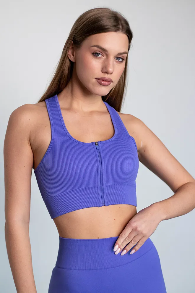 Топ-борцовка на блискавці FLEX TOP «Zip-Up Active» Flexit (cobalt blue), синій