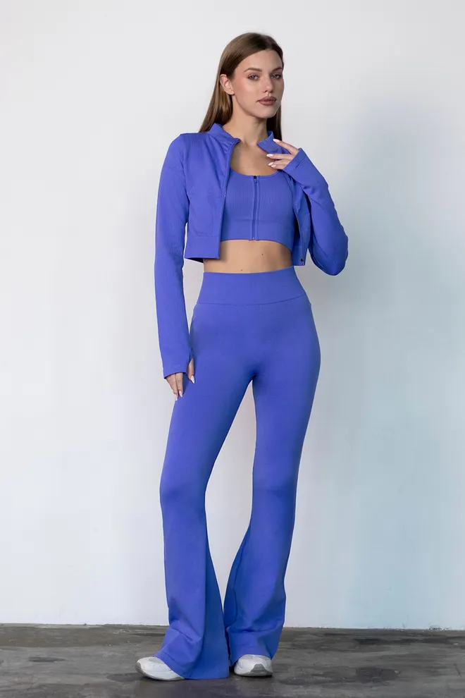 Топ-борцовка на блискавці FLEX TOP «Zip-Up Active» Flexit (cobalt blue), синій