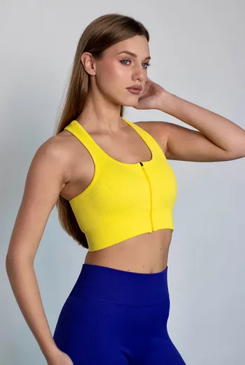 Топ-борцовка на молнии FLEX TOP «Zip-Up Active» Flexit (cold lemon), желтый Топ-борцовка на молнии FLEX TOP «Zip-Up Active» Flexit (cold lemon), желтый