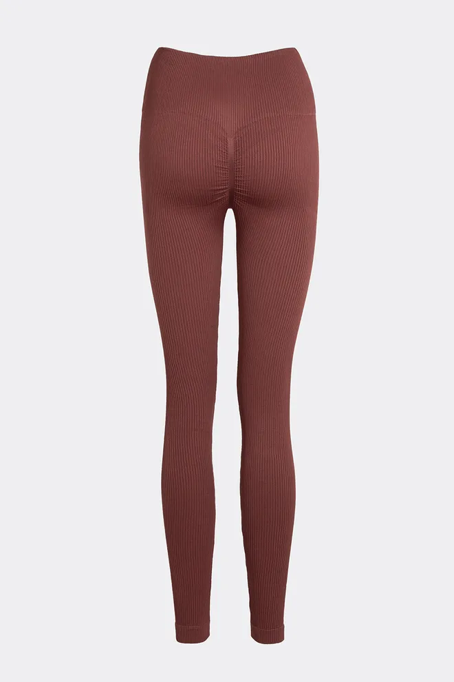 Легінси в рубчик FLEXING LEGGINGS POWER Flexit (hot chocolate), коричневий
