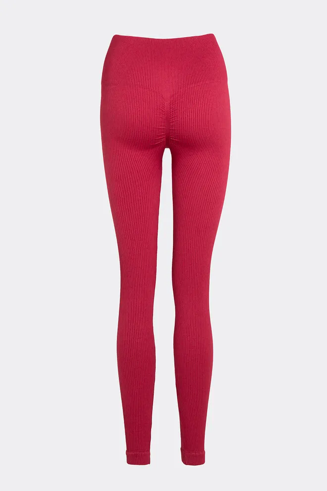 Легінси в рубчик FLEXING LEGGINGS POWER Flexit (winterberry), червоний