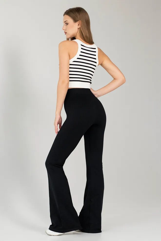 Леггинсы клеш FLEXING LEGGINS «Faboluose» Flexit (black), черный