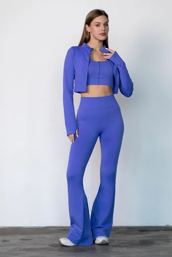 Леггинсы клеш FLEXING LEGGINS «Faboluose» Flexit (cobalt blue), синий