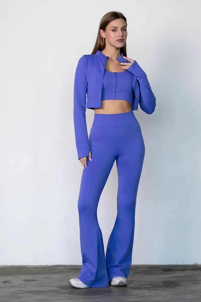 Леггинсы клеш FLEXING LEGGINS «Faboluose» Flexit (cobalt blue), синий