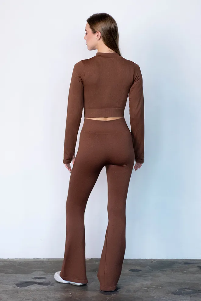 Леггинсы клеш FLEXING LEGGINS «Faboluose» Flexit (coffee), коричневый