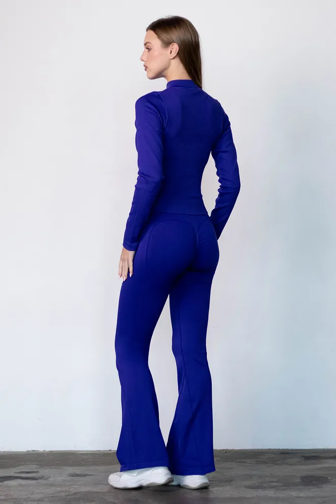 Леггинсы клеш с push-up эффектом FLEXING LEGGINS «Sculpt Flare» Flexit (navy blue), синий