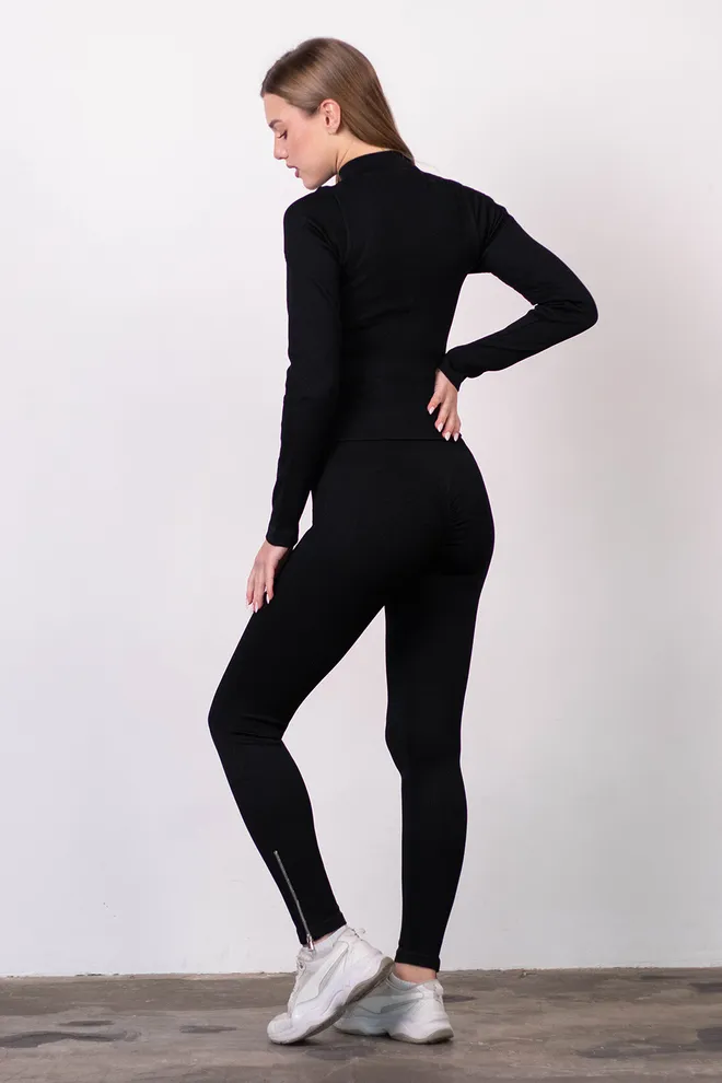 Леггинсы с молниями FLEXING LEGGINS «Urban Chic» Flexit (black), черный