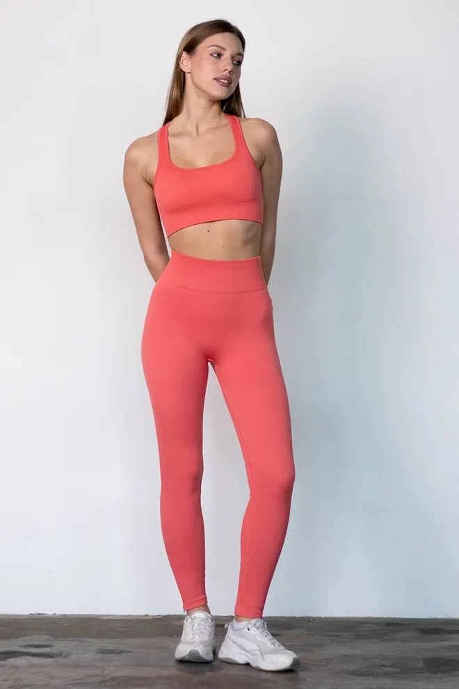 Леггинсы с молниями FLEXING LEGGINS «Urban Chic» Flexit (coral), оранжевый