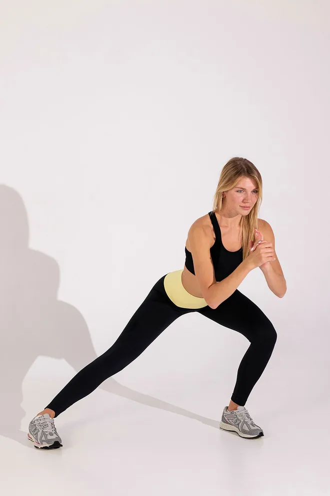 Леггинсы с push-up эффектом FLEXING LEGGINGS GLAM Flexit (black/lemon grass), черный/желтый