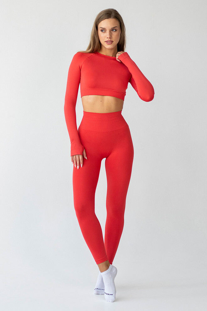 Укорочений лонгслів FLEX ACTIVE Flexit (poppy red), червоний