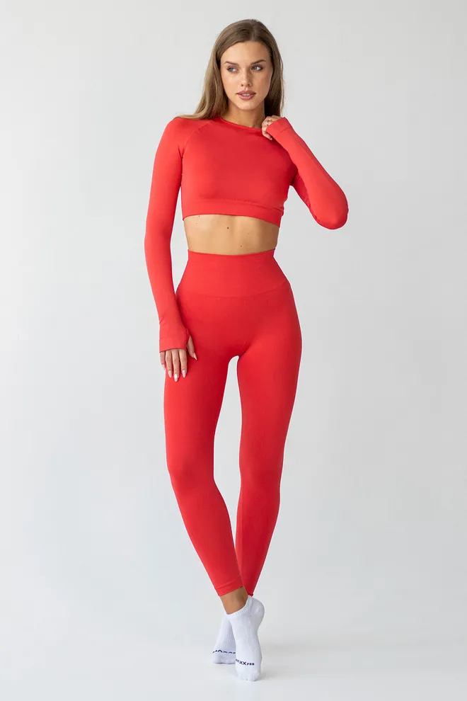 Укороченный лонгслив FLEX ACTIVE Flexit (poppy red), красный