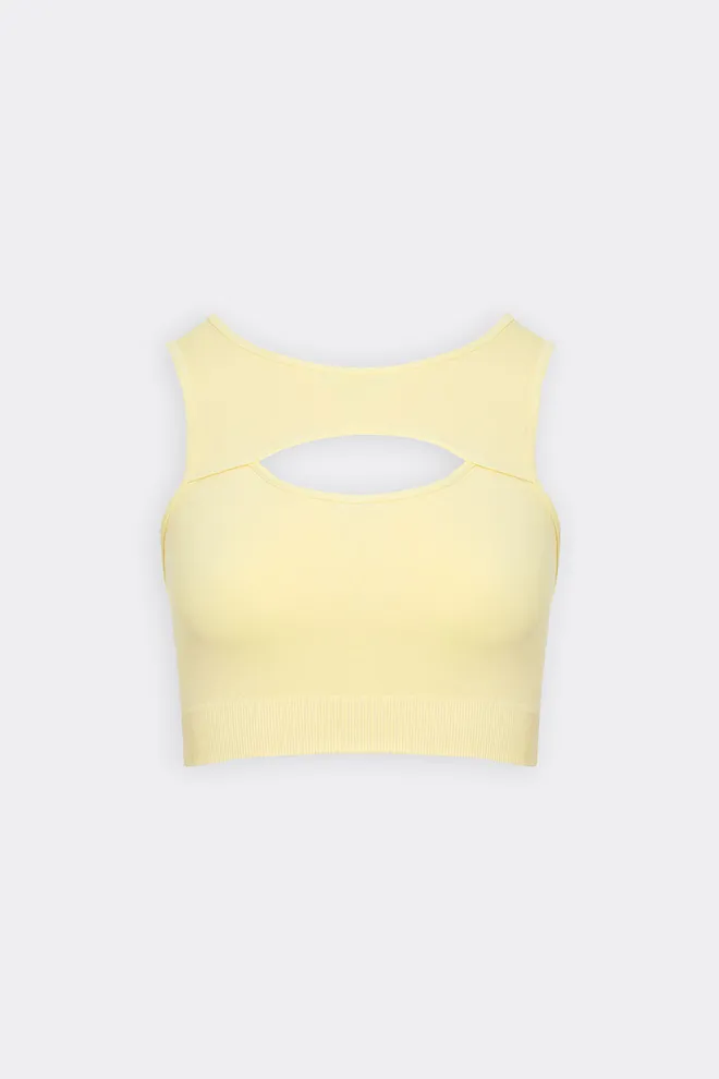 Майка з вирізом FLEX TOP ENERGY Flexit (lemon grass), жовтий