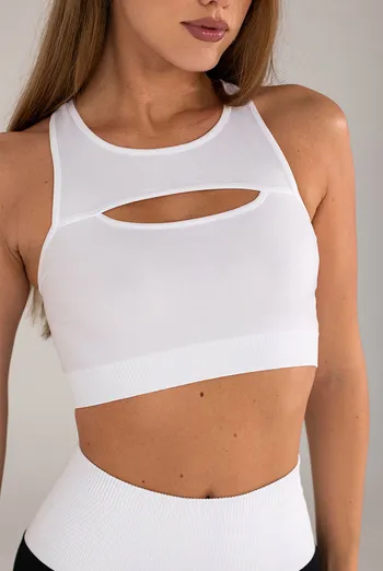 Майка с вырезом FLEX TOP ENERGY Flexit (white), белый Майка с вырезом FLEX TOP ENERGY Flexit (white), белый