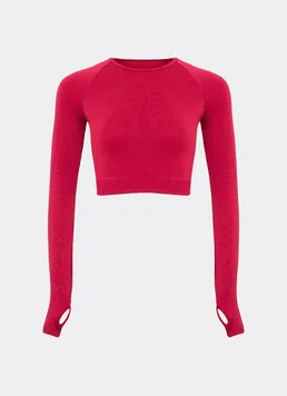 Укороченный лонгслив FLEX ACTIVE Flexit (winterberry), красный