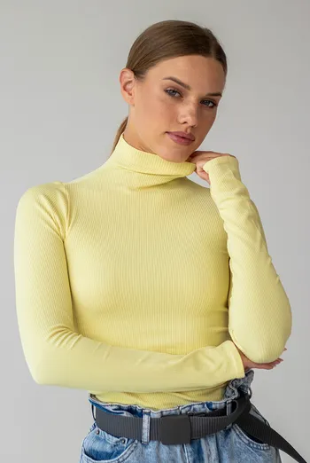 Водолазка в рубчик FLEX POWER Flexit (lemon grass), желтый Водолазка в рубчик FLEX POWER Flexit (lemon grass), желтый
