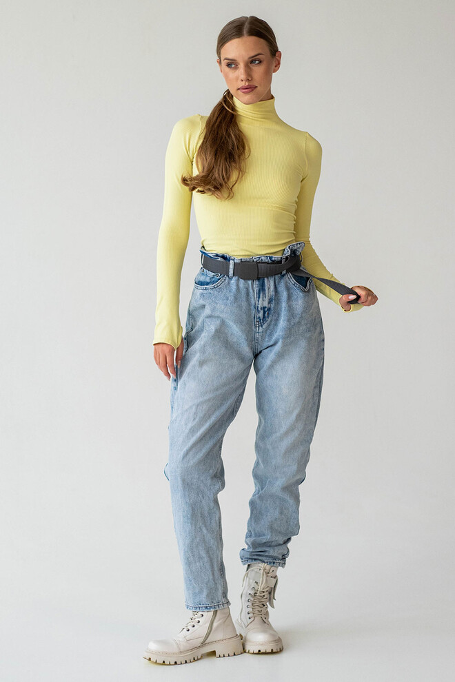 Водолазка в рубчик PFB FLEX LONGSLEEVE POWER Flexit (lemon grass), жовтий