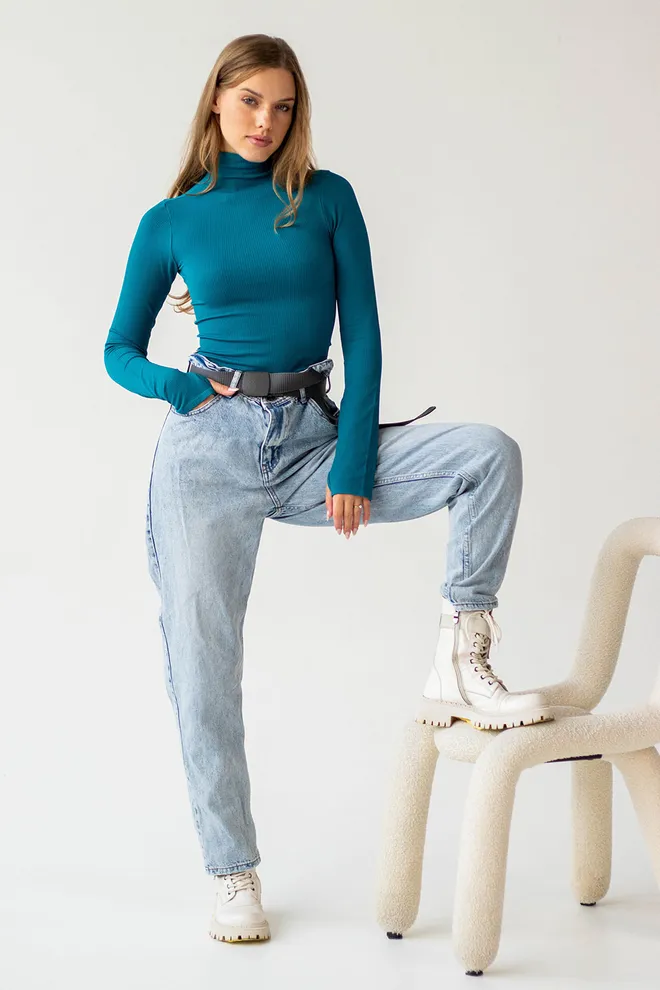 Водолазка в рубчик FLEX POWER Flexit (lyons blue), синий