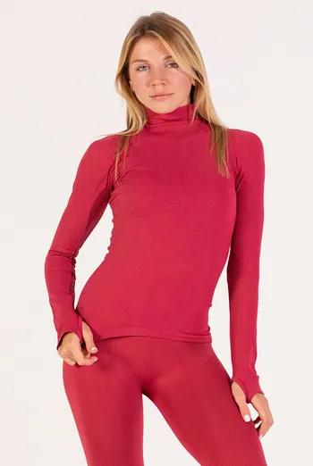 Водолазка в рубчик FLEX POWER Flexit (winterberry), красный