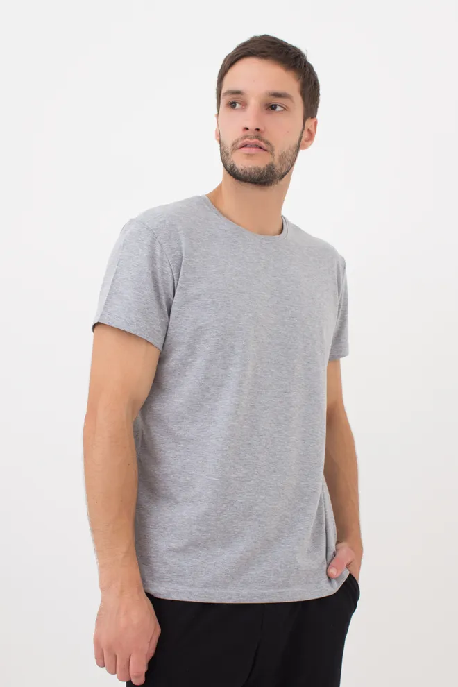 Футболка чоловіча G-MAN 4601/010 Giulia (grey melange), сірий