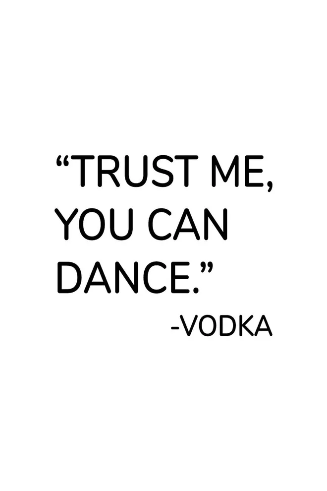 Футболка с принтом «Trust me, you can dance» T-SHIRT MEN UNIQUE PRINT 4601/010 white M00041, белый