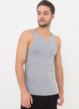 Майка мужская хлопковая 30801/60 Giulia (grey melange), серый