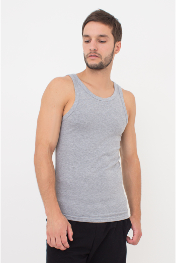 Майка чоловіча бавовняна 30801/60 Giulia (grey melange), сірий Майка чоловіча бавовняна 30801/60 Giulia (grey melange), сірий