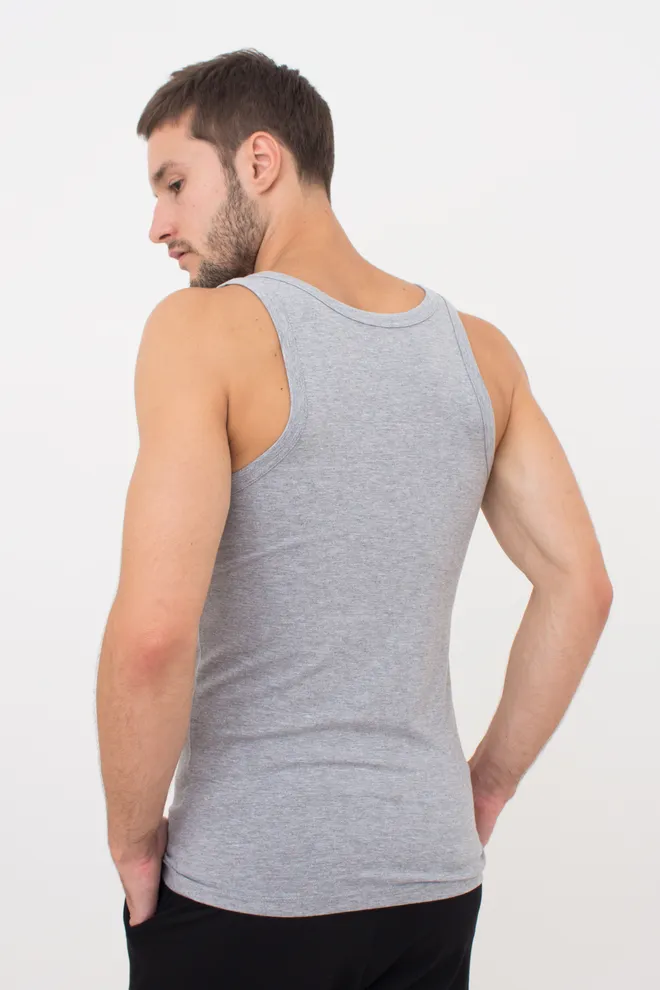 Майка чоловіча бавовняна 30801/60 Giulia (grey melange), сірий