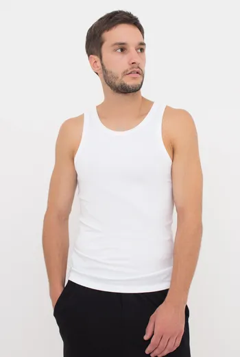 Майка мужская хлопковая 30801/60 Giulia (white), белый Майка мужская хлопковая 30801/60 Giulia (white), белый