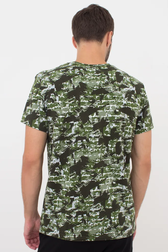 Футболка чоловіча Adam 49/409/010 Giulia (camouflage khaki), зелений