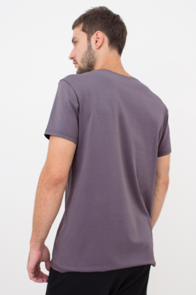 Футболка чоловіча T-SHIRT CLASSIC MEN 4601/010 Giulia (muted mauve), фіолетовий