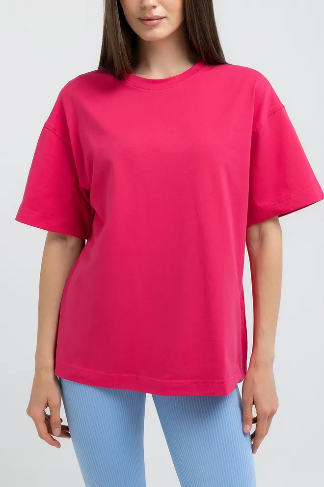 Футболка оверсайз T-SHIRT BASIC 4825/010 Giulia (fuchsia), розовый
