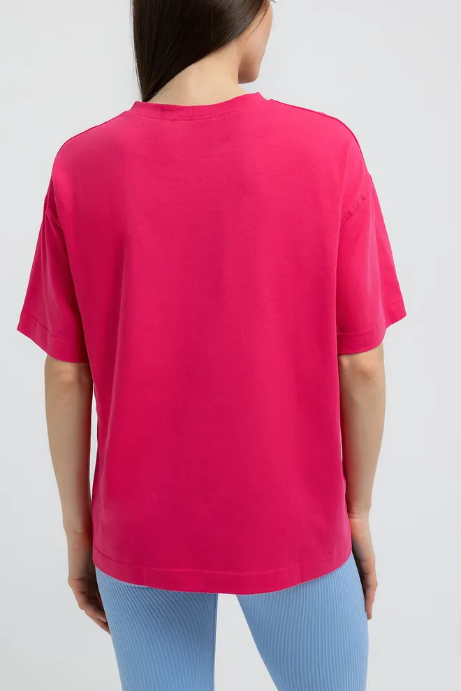 Футболка оверсайз T-SHIRT BASIC 4825/010 Giulia (fuchsia), розовый