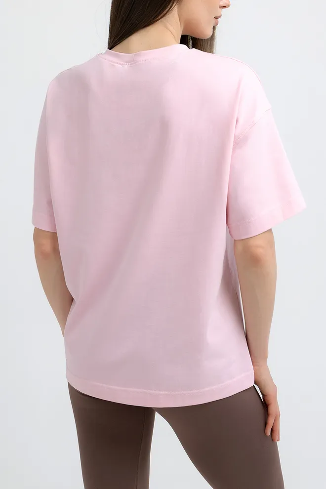 Футболка оверсайз T-SHIRT BASIC 4825/010 Giulia (pale pink), розовый