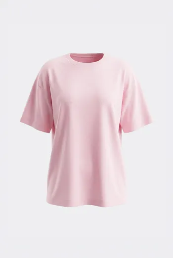 Футболка оверсайз T-SHIRT BASIC 4825/010 Giulia (pale pink), розовый
