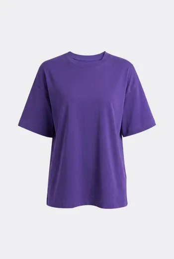 Футболка оверсайз T-SHIRT BASIC 4825/010 Giulia (violet), фиолетовый