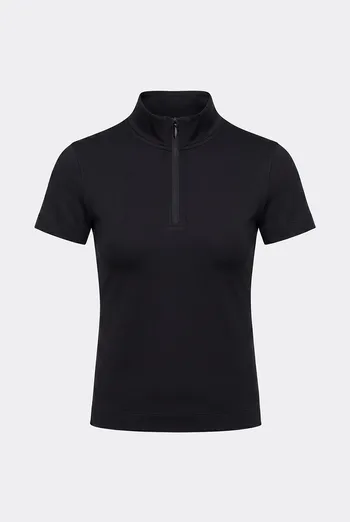 Футболка на молнии T-SHIRT ZIP Giulia (black), черный Футболка на молнии T-SHIRT ZIP Giulia (black), черный