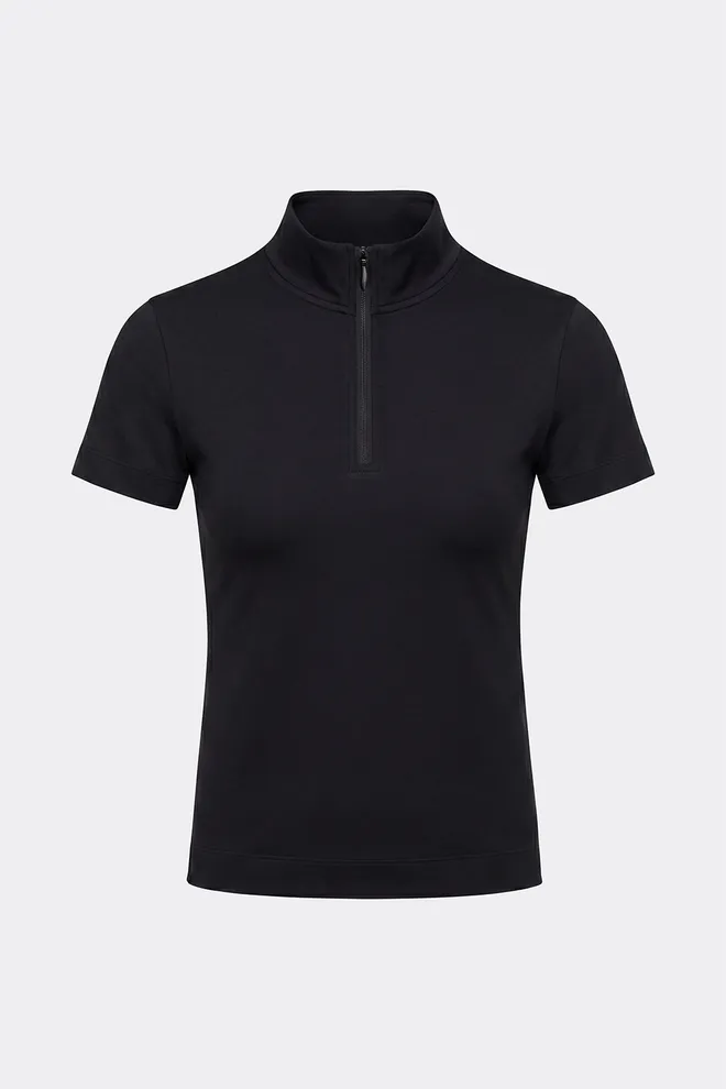 Футболка на молнии T-SHIRT ZIP Giulia (black), черный